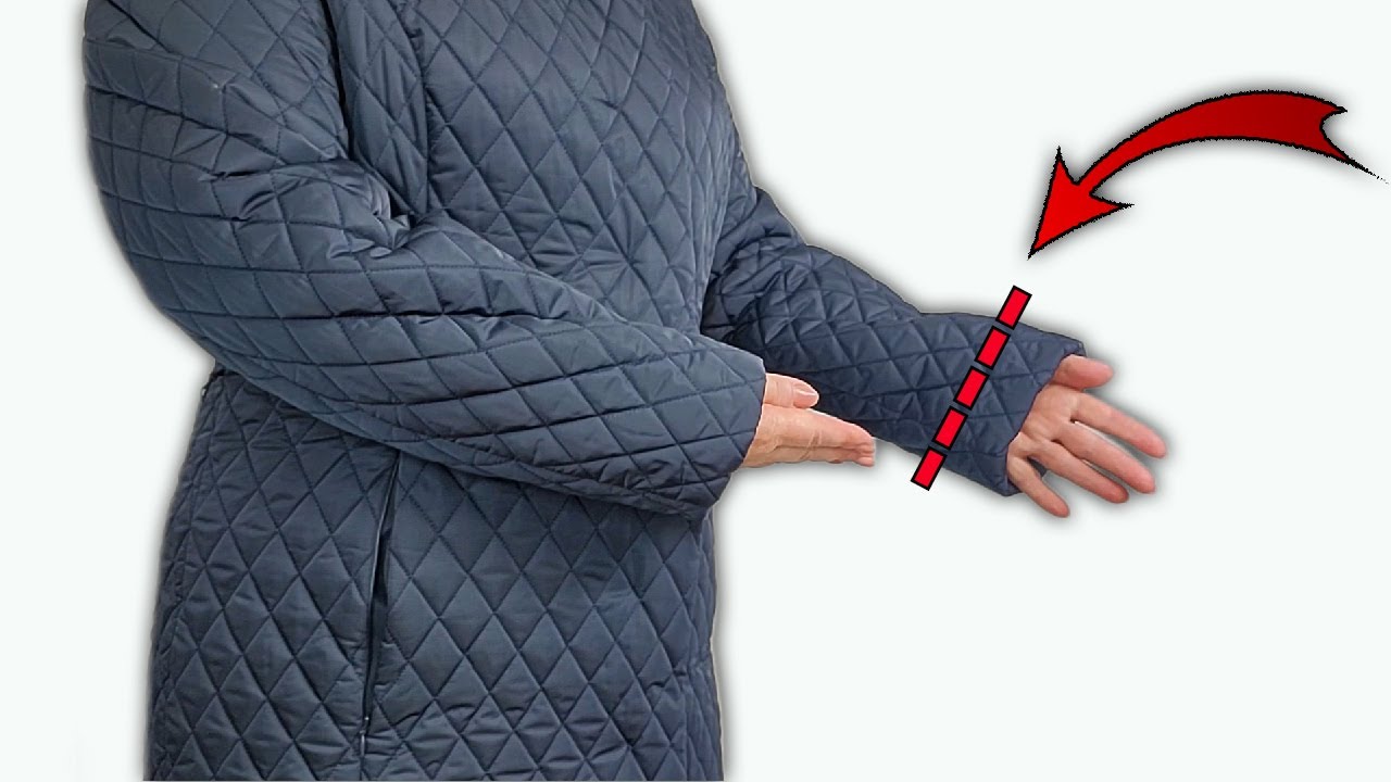 ✅👉Как укоротить рукава куртки / Советы по ремонту одежды