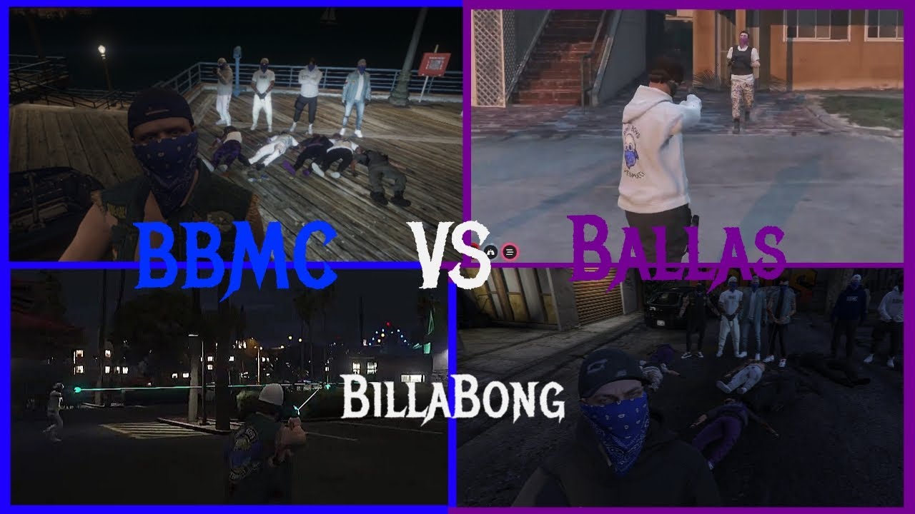 BBMC VS Ballas | BillaBong - Vesspuchi Beach & Blvd | Ace RP ( BBMC Members POV )
