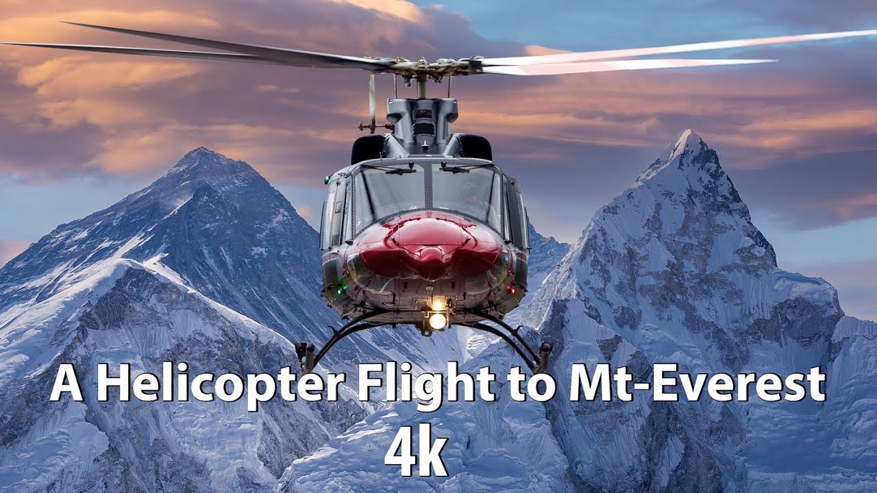 A Helicopter Flight to Mount Everest Base Camp 