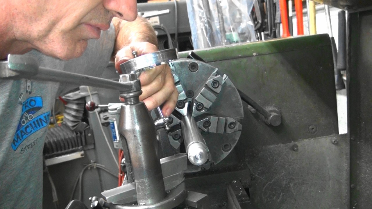 #3 m8 failed rear axle repair bad wheel bearing hammered junk thread machining harley tatro machine