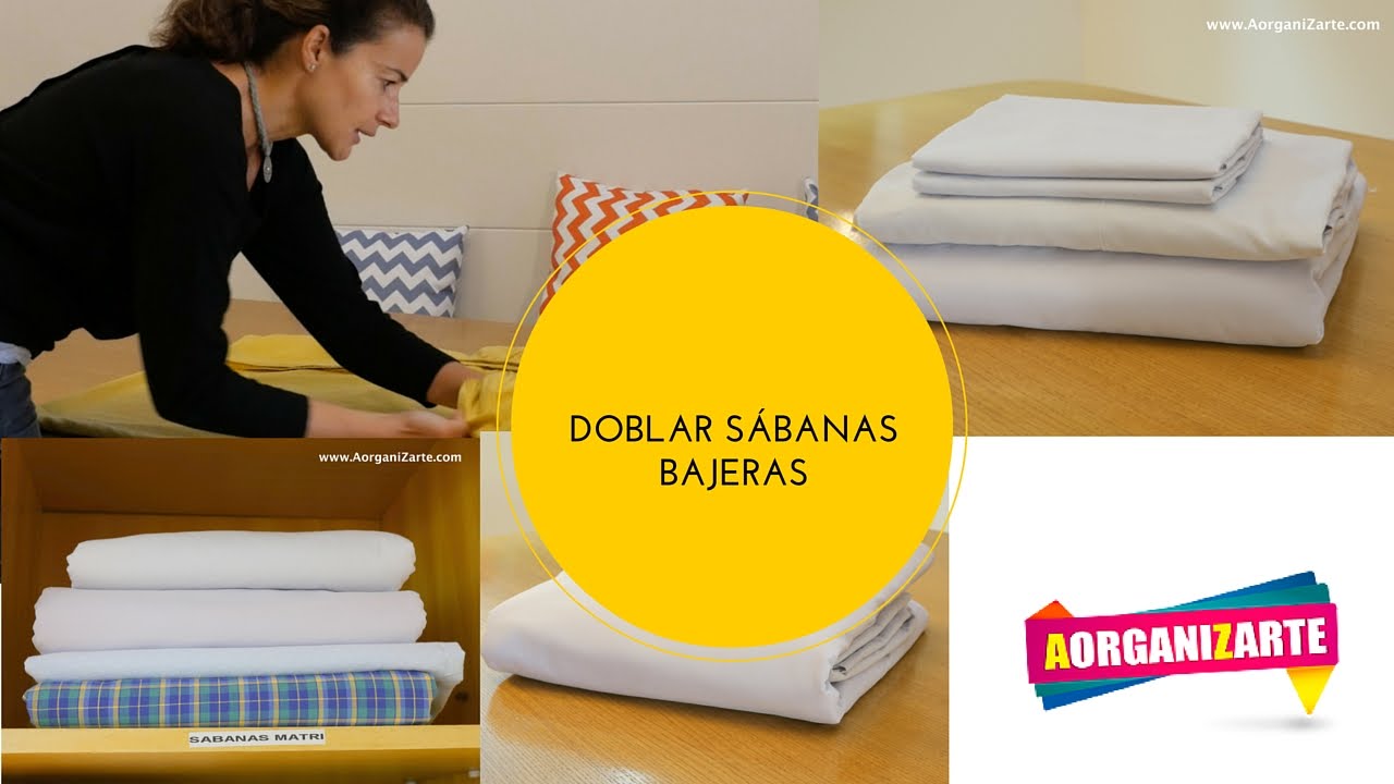 Cómo doblar las sábanas bajeras (AorganiZarte)