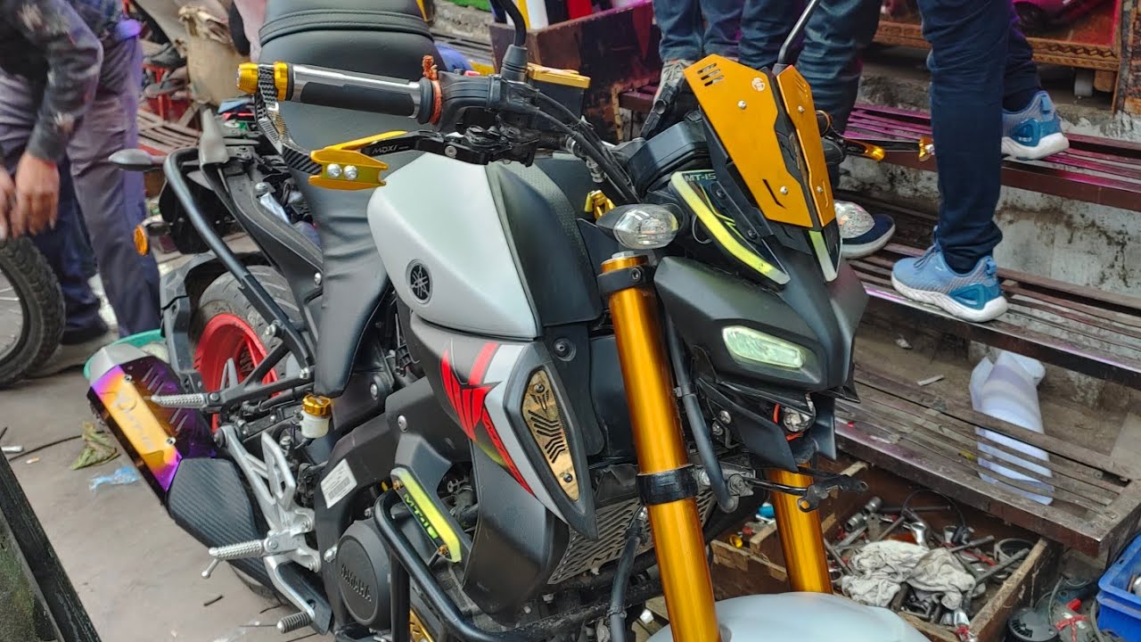 MT-15 full modified 😱 | mt 15 headlight DRL | yamaha Mt 15 modification accessories