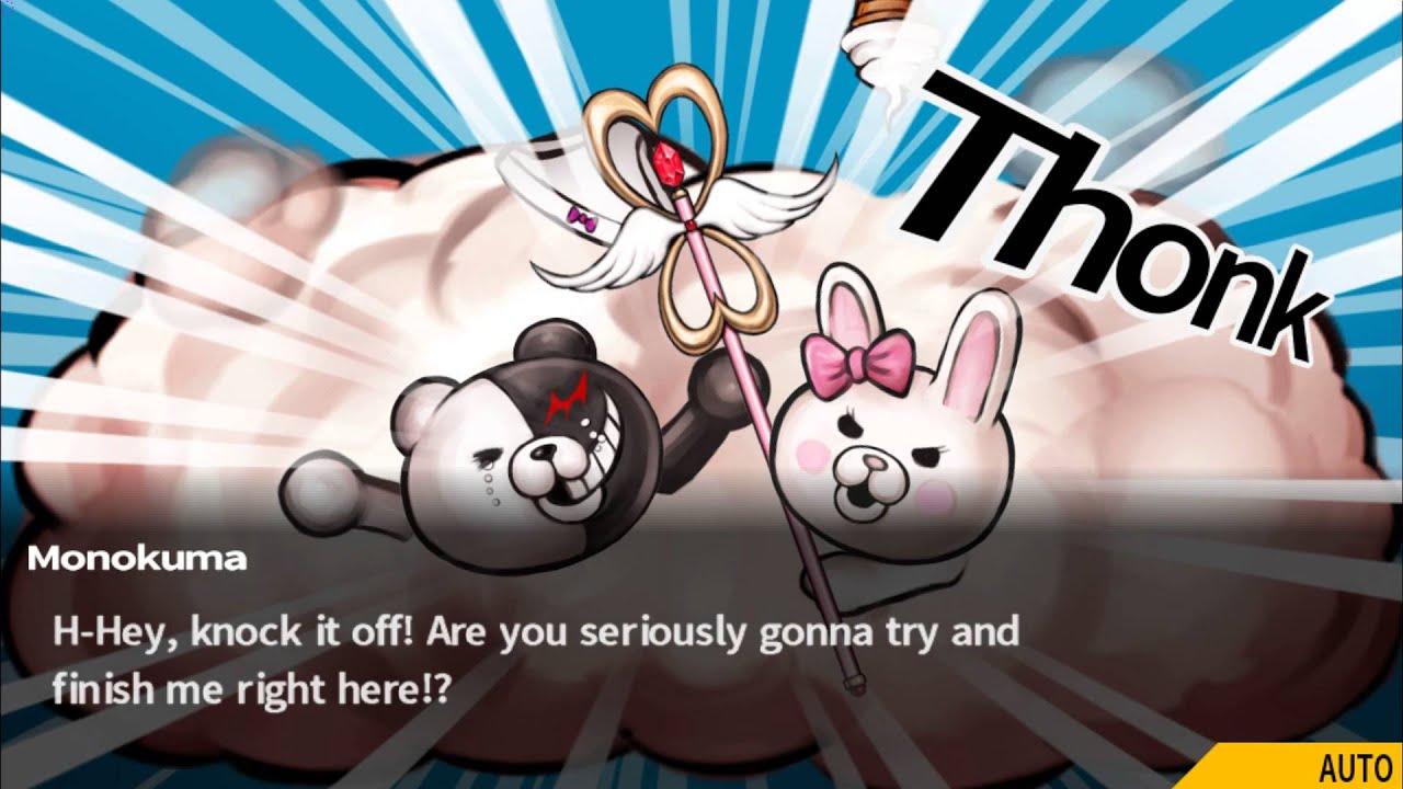 Dangan Academy ending: Usami vs Monokuma