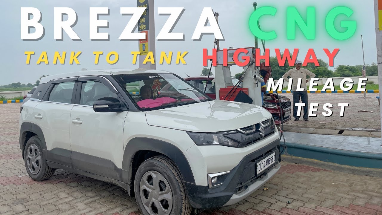 BREZZA CNG | TANK TO TANK MILEAGE TEST | HIGHWAY  | SHOCKING RESULTS | 2024