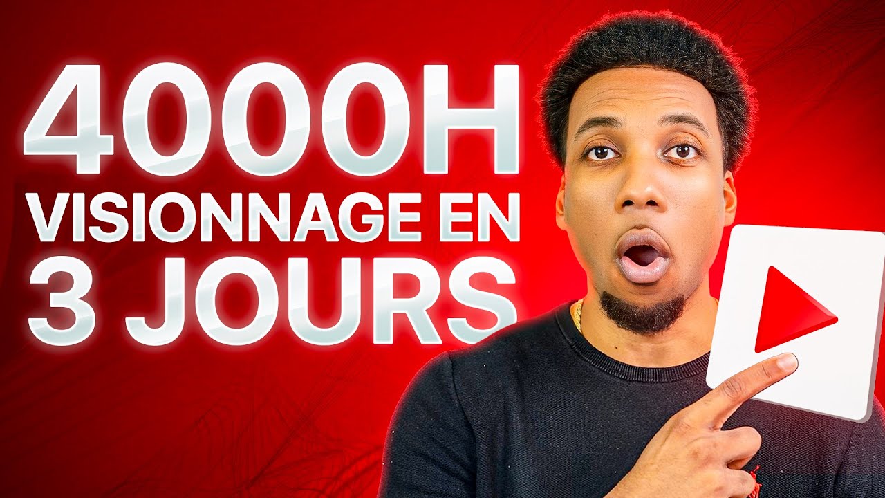 De 0 à 4000 heures de Visionnage en seulement 3 jours | Comment Faire des lives sur YouTube
