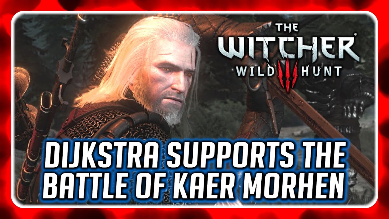 Witcher 3 🌟 Dijkstra Supports Geralt in the Battle of Kaer Morhen