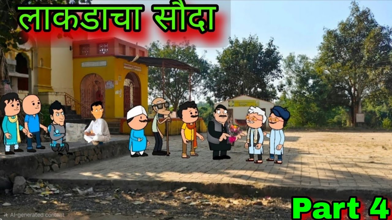 लाकडाचा सौदा  || final part 4 || episode 1745 || marathi comedy video 😂😂 || #teachertakatak 😂