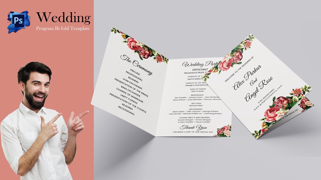 How to Create a Wedding Program Bi Fold Template in Photoshop