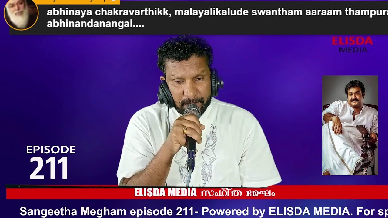 JP , PALAKKAD ON 211th   Episode  of SANGEETHA MEGHAM