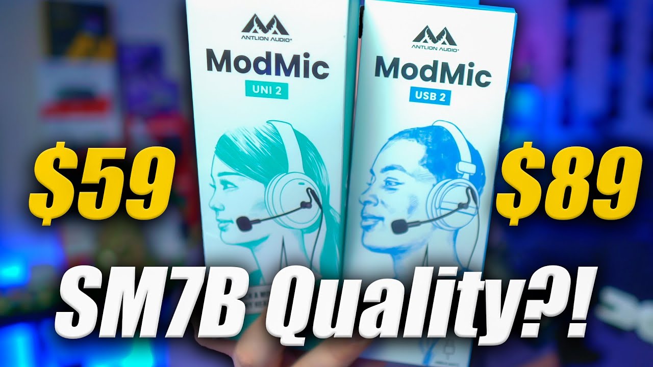 Can a Headset Mic Replace a Shure SM7B? Antlion Audio ModMic Uni 2 and USB 2 Review