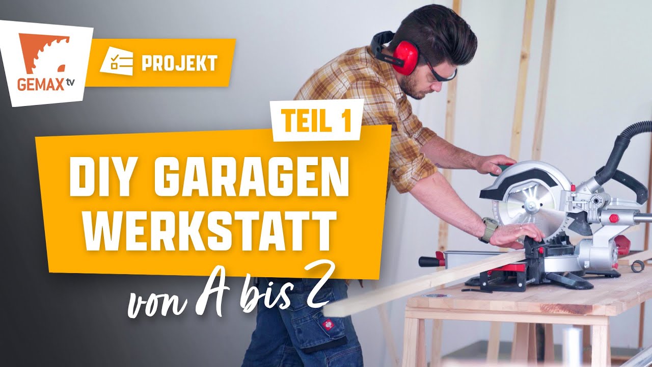 DIY WERKSTATT IN DER GARAGE | Teil 1 Werkstattbau mit Alukonstruktion!
