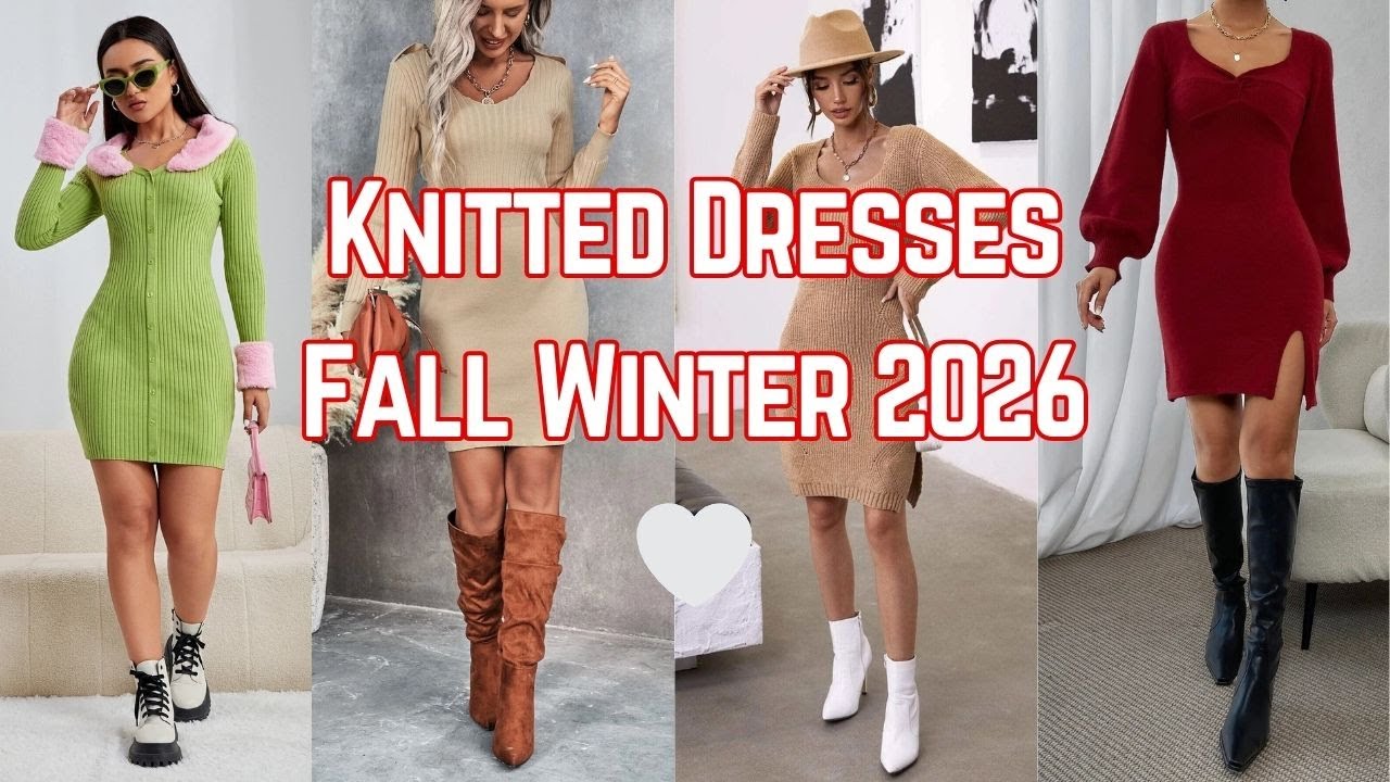 Knitted Dresses Fall Winter 2026 🤍 Cozy Styles Women Are Obsessed With