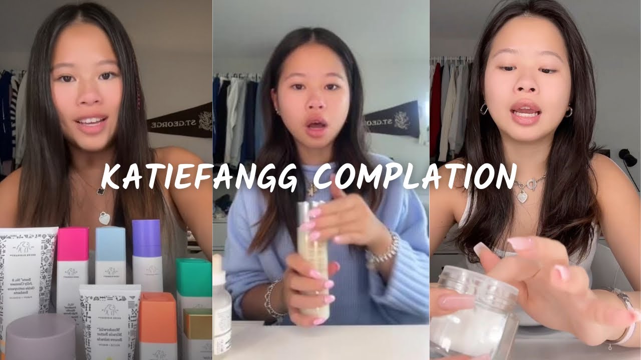 Katiefangg GRWM TikTok complation || 