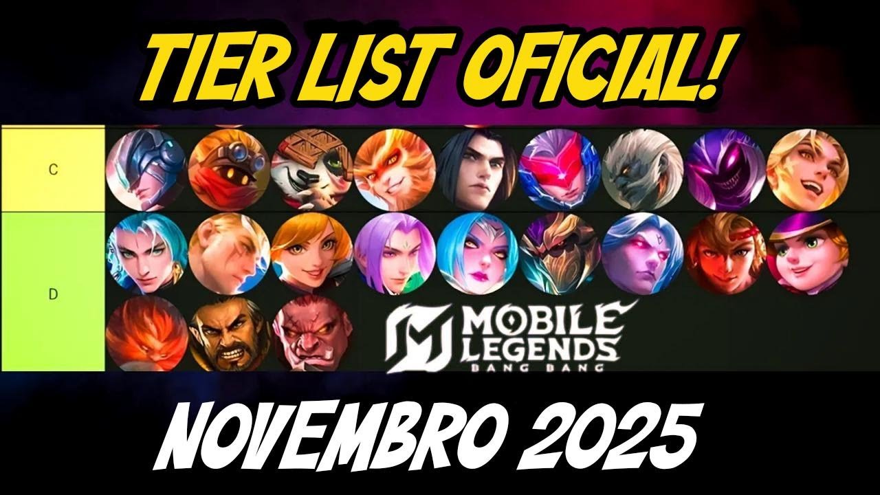 Nova Tier List de Novembro! Os Melhores Heróis do Meta Solo, Duo e Trio no Mobile Legends