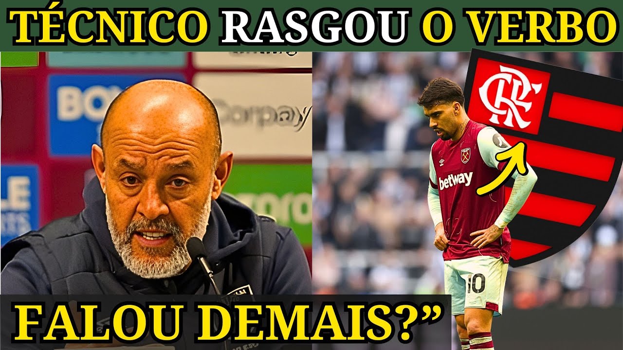 OLHA A REAÇÃO DO TÉCNICO DO WEST HAM SOBRE A SAÍDA DE PAQUETÁ PARA JOGAR NO FLAMENGO