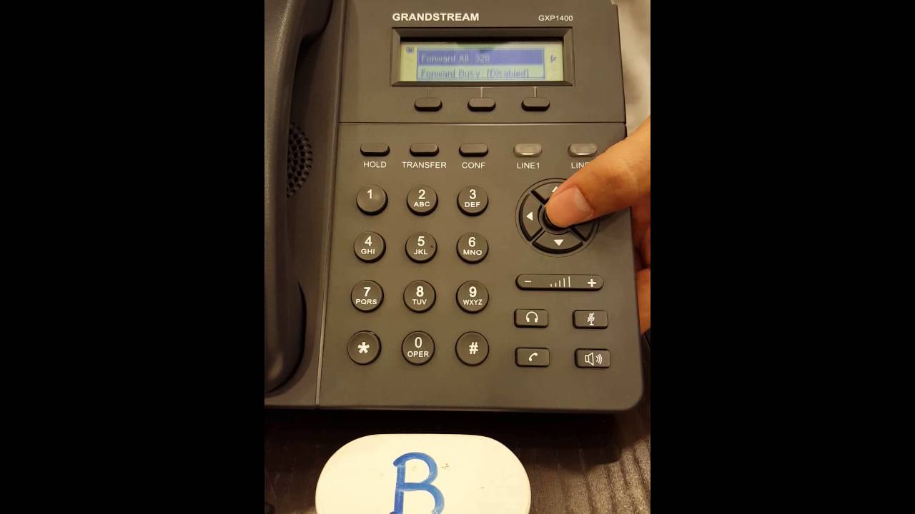 How to Grandstream GXP140X Disable Call Forward