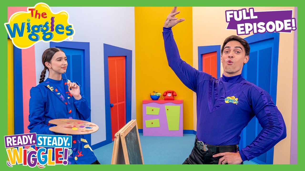 Painting with Lucia Wiggle 🎨 Wiggly Art Exhibition 📺 Ready, Steady, Wiggle! S7E5