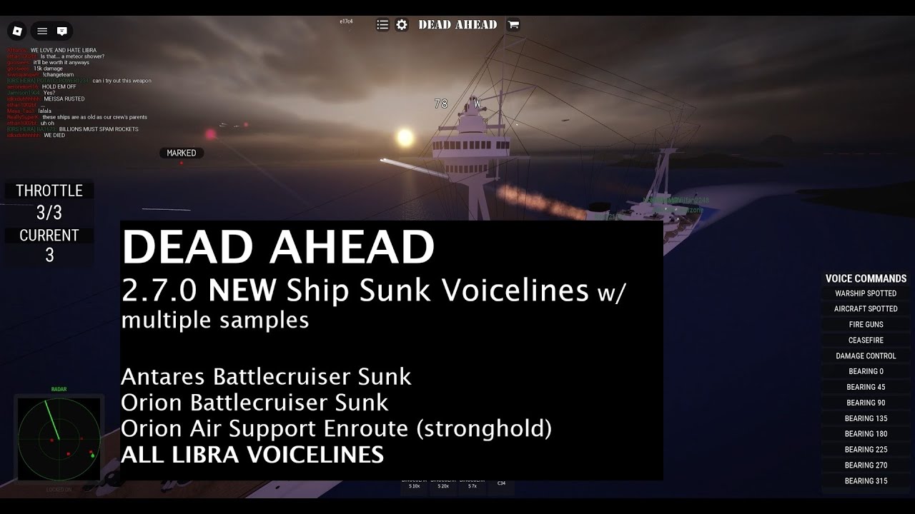 Roblox DEAD AHEAD - 2.7.0 NEW voicelines (Antares CC, Orion CC, Libra)