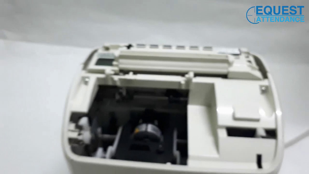 Amano EX3500N Punch Card Machine On Off Punch Card Sensor Setting
