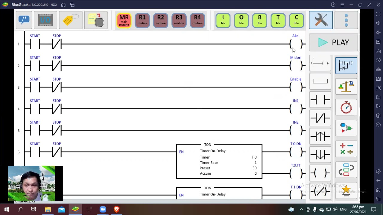 Using PLC Ladder Simulator 2 Demonstration
