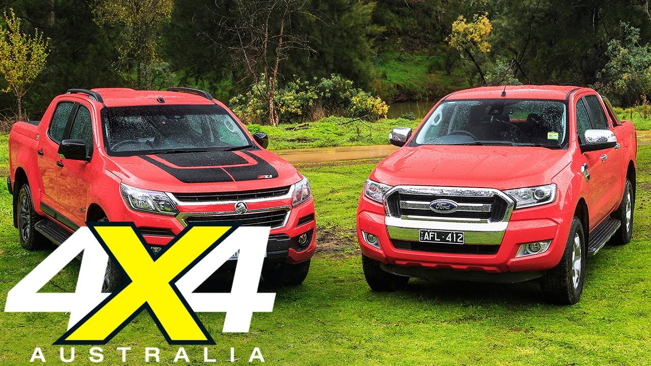 Обзор Holden Colorado Z71 против Ford Ranger XLT | Дорожный тест | 4X4 Австралия