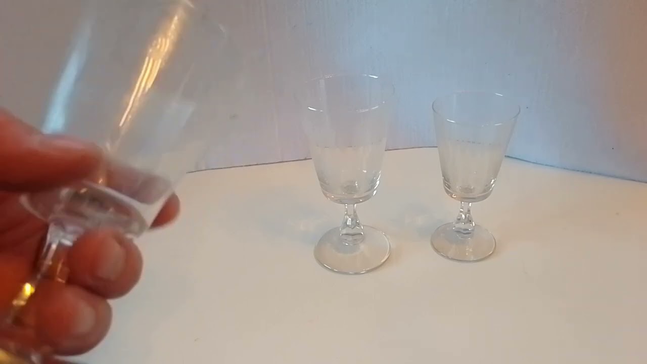 Bicchieri cristallo anni 40