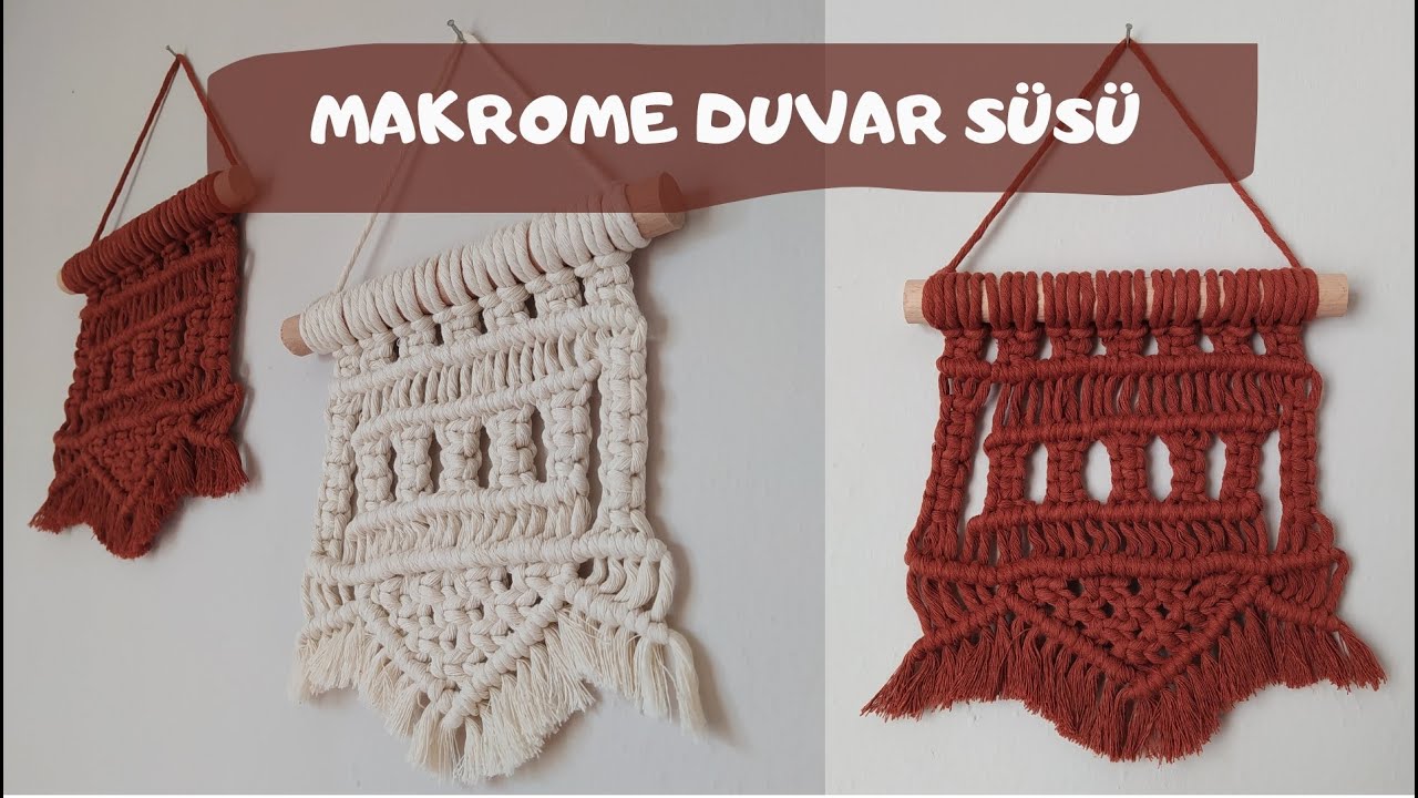 ŞAZİ İLE YAP: Makrome Duvar Süsü Yapımı