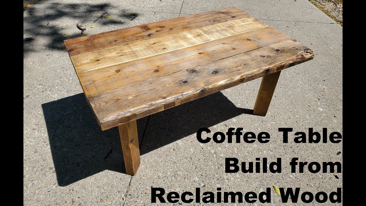Simple Coffee Table Build from Reclaimed Wood