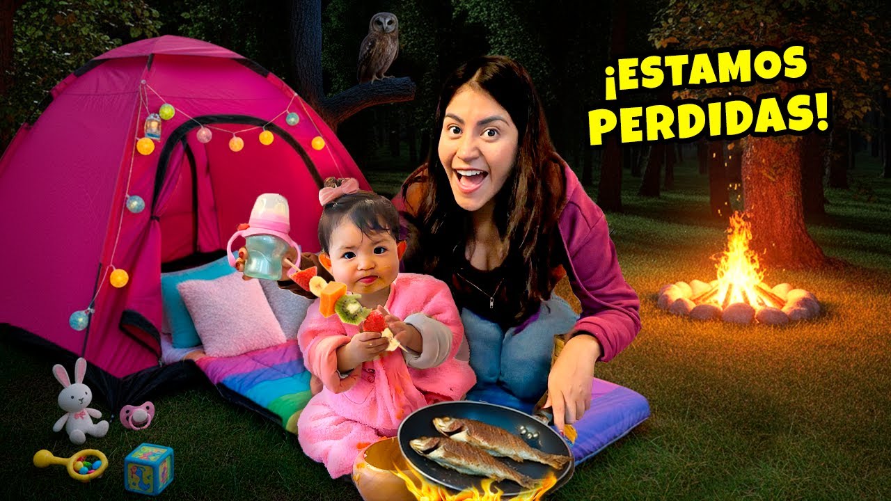 ACAMPAMOS POR PRIMERA VEZ 🏕️¡Nos perdimos y PASAMOS LA NOCHE AQUÍ! |Conny Merlin