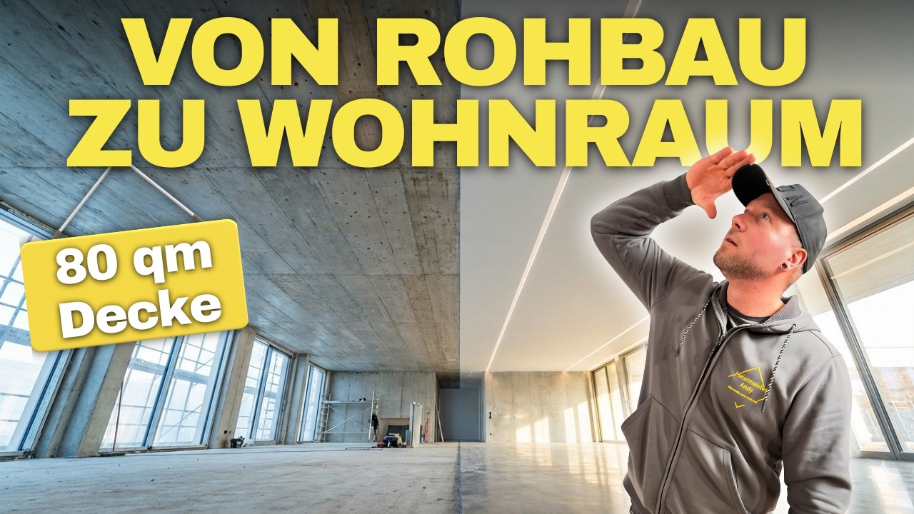 80 m² Betondecke perfekt gemacht – kompletter Aufbau vom Profi