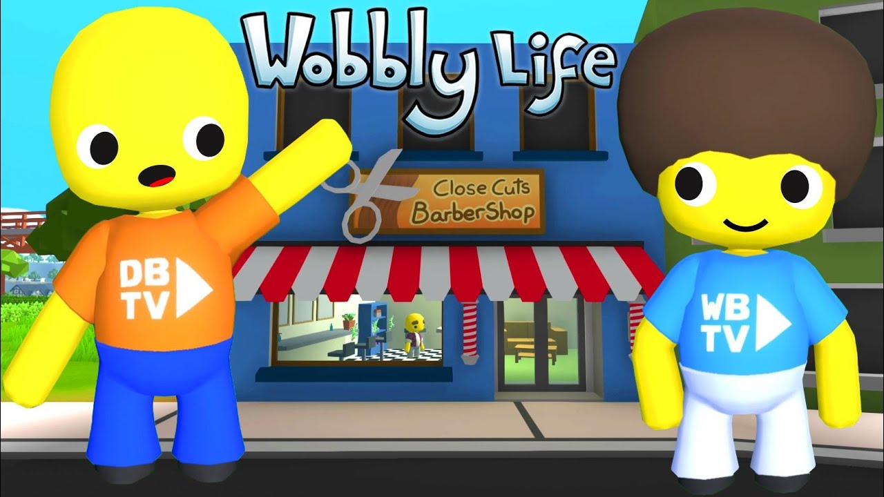 THE BARBER SHOP TRIP WAS A COMPLETE DISASTER IN WOBBLY LIFE 👀