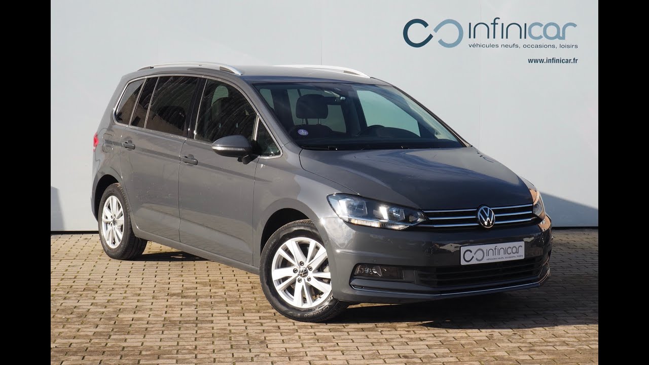 VW Touran 1,5 Tsi 150 Evo Carat + Attel. + Cuir + Caméra + Carte ML + Opt., 1ère M. - Garantie 12M