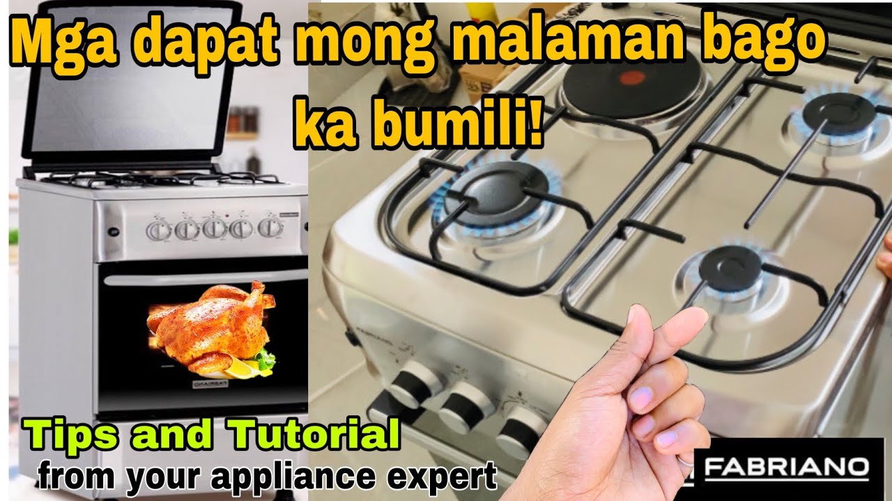 How to Use and Operate FABRIANO Gas Range | stainless steel 3Gas+1Electric actual tutorial