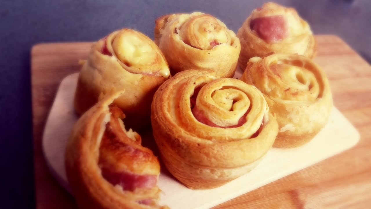 HAM KAAS ROZEN CROISSANTS | RECEPT Met 3 Ingredienten