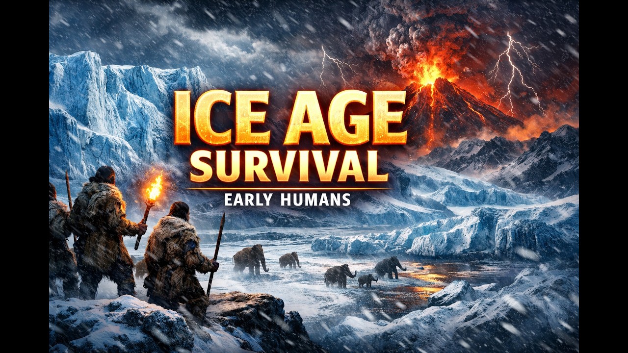 How Early Humans Survived Ice Ages & Climate Catastrophes | Relaxing History for Sleep