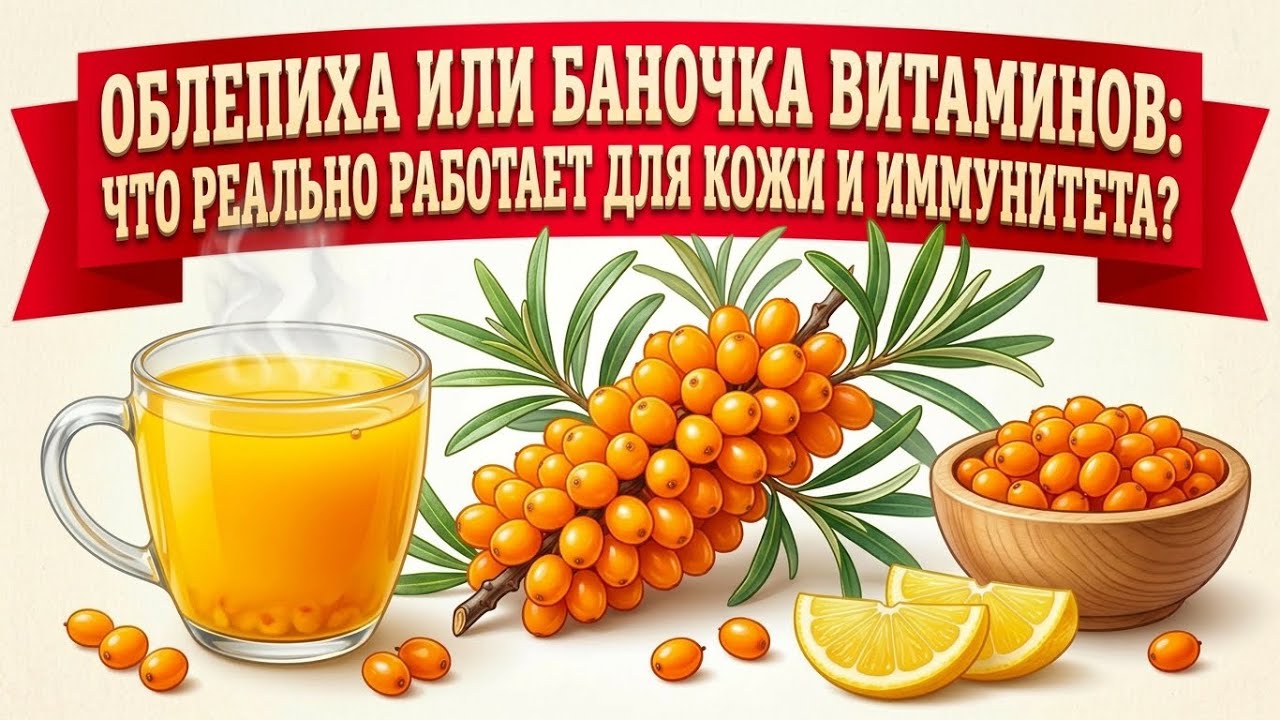 Облепиха вместо баночки витаминов: яркая ягода, которая возвращает коже и организму силу