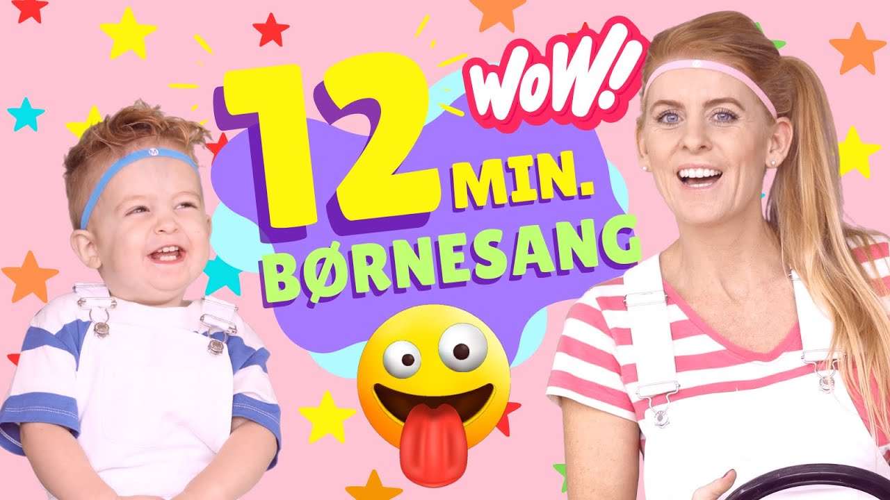 😍 12 min. sjove børnesange | DANSK | Musik til børn | Børnemusik og børneTV med Maja & Mingus