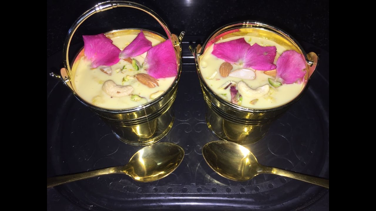 Rabri with a twist of custard recipe in hindi - Festival special rabdi - Malai rabri - Sweet dish