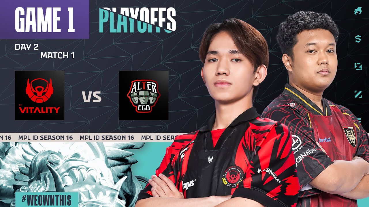BIGETRON BY VITALITY vs ALTER EGO | Playoffs Day 2 | Game 1 | #MPLIDS16