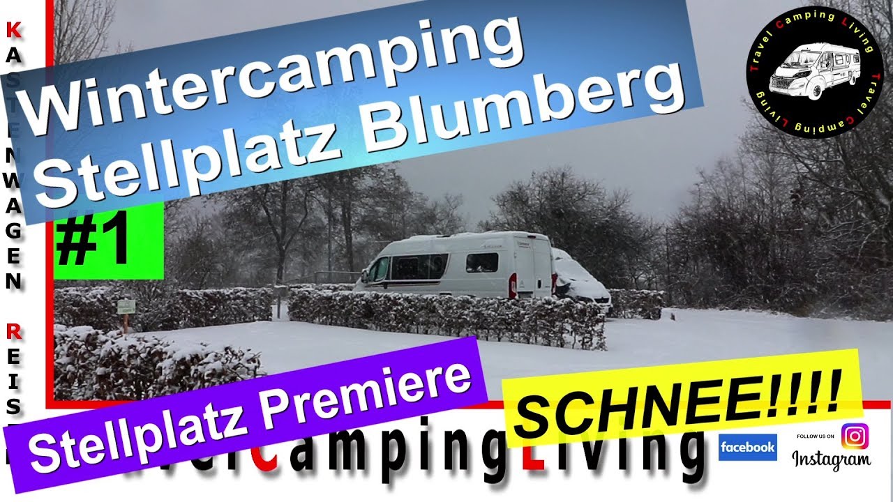 #1 Wintercamping im Schnee / Vorstellung Stellplatz Blumberg / Temperatur Test Cockpit vs. Aufbau