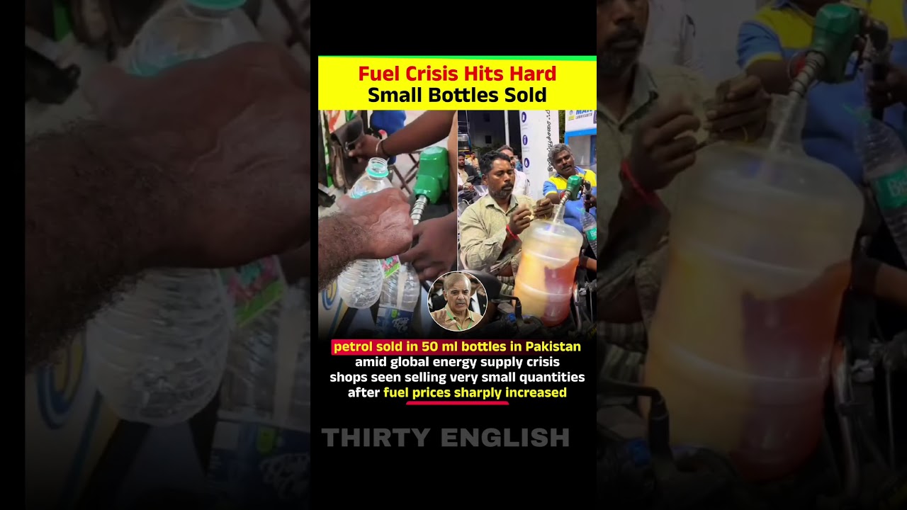 Fuel Crisis Hits Hard Small Bottles Sold #viral #news