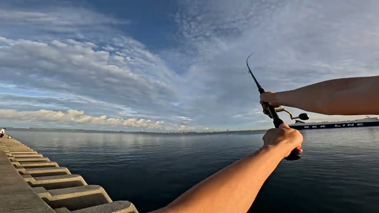 沖繩釣魚#那霸港#自駕#第一天#水色比較適合游泳