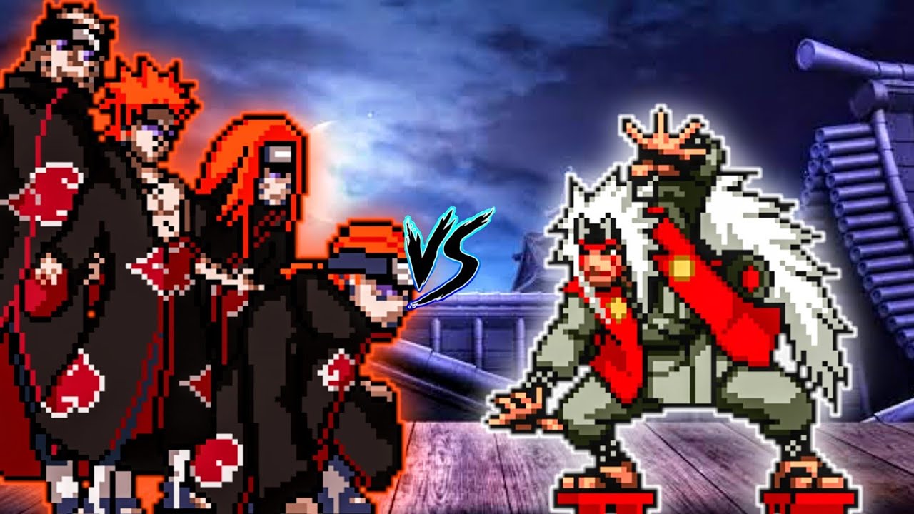 Pain V2 OP (New) VS Jiraiya OP (New) in Jump Force Mugen🤩