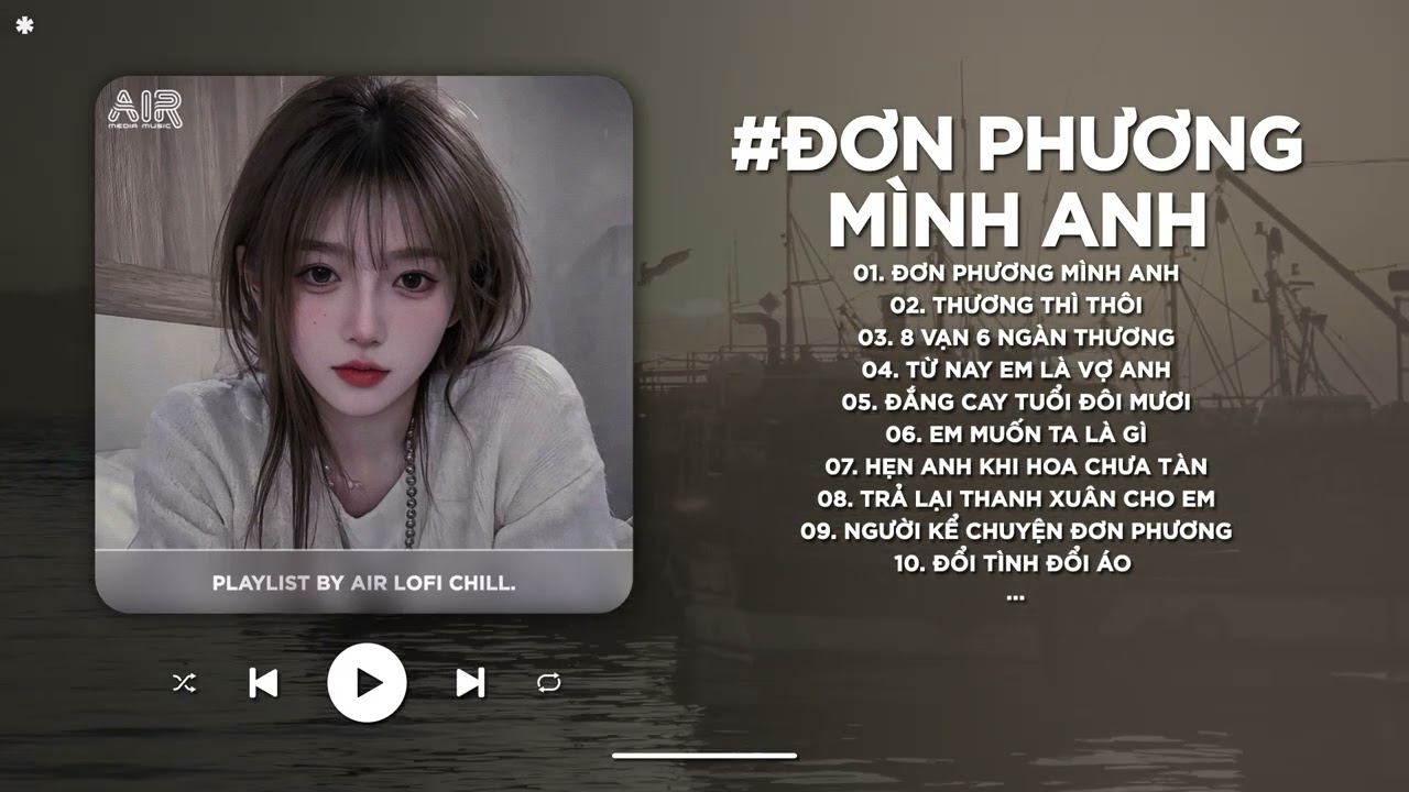 Đơn Phương Mình Anh Lofi - Anh Đã Từng Đêm Suy Nghĩ Chuyện Tình Mình - Nhạc Buồn Chill 2025