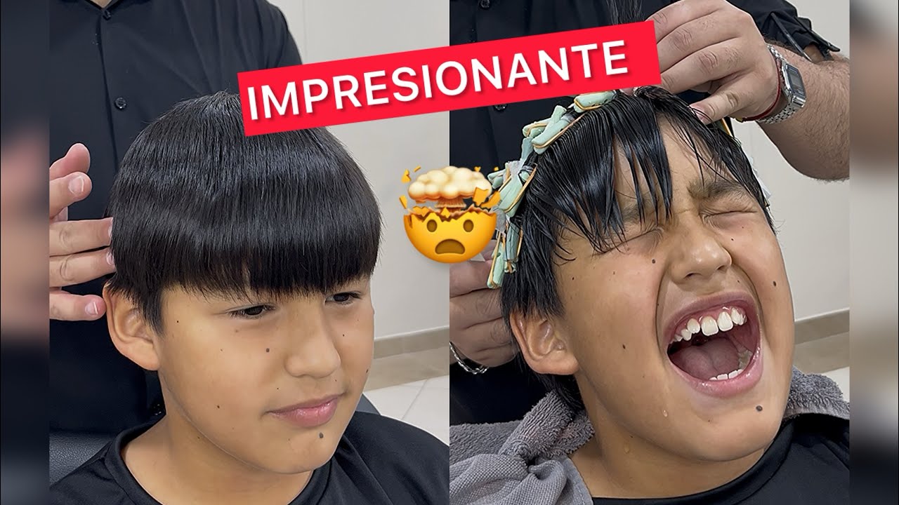 FABULOSO CAMBIO DE CABELLO LISO A RIZOS 🎥💈✨ 