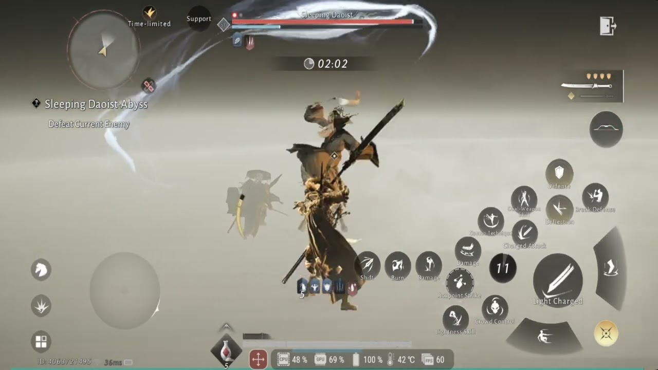 Where Winds Meet - Abyss No Damage - Sleeping Daoist