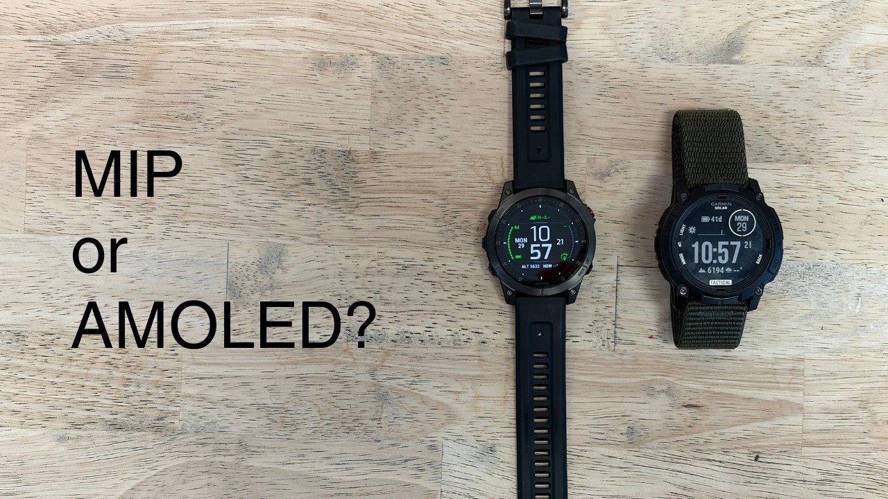 Garmin OLED против Garmin MIP