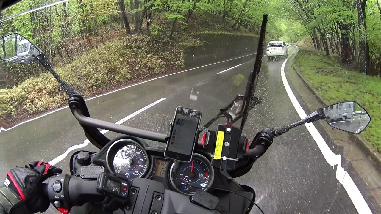 ADIVA　AD　Tre200　日光いろは坂　雨走行