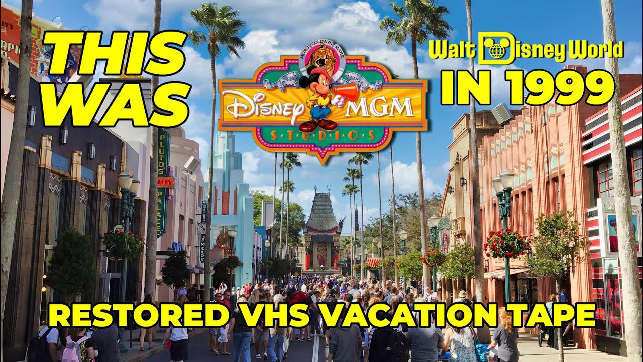 Восстановленная видеокассета Disney World: Посещение студии Disney-MGM | Walt Disney World 1999 🌟...