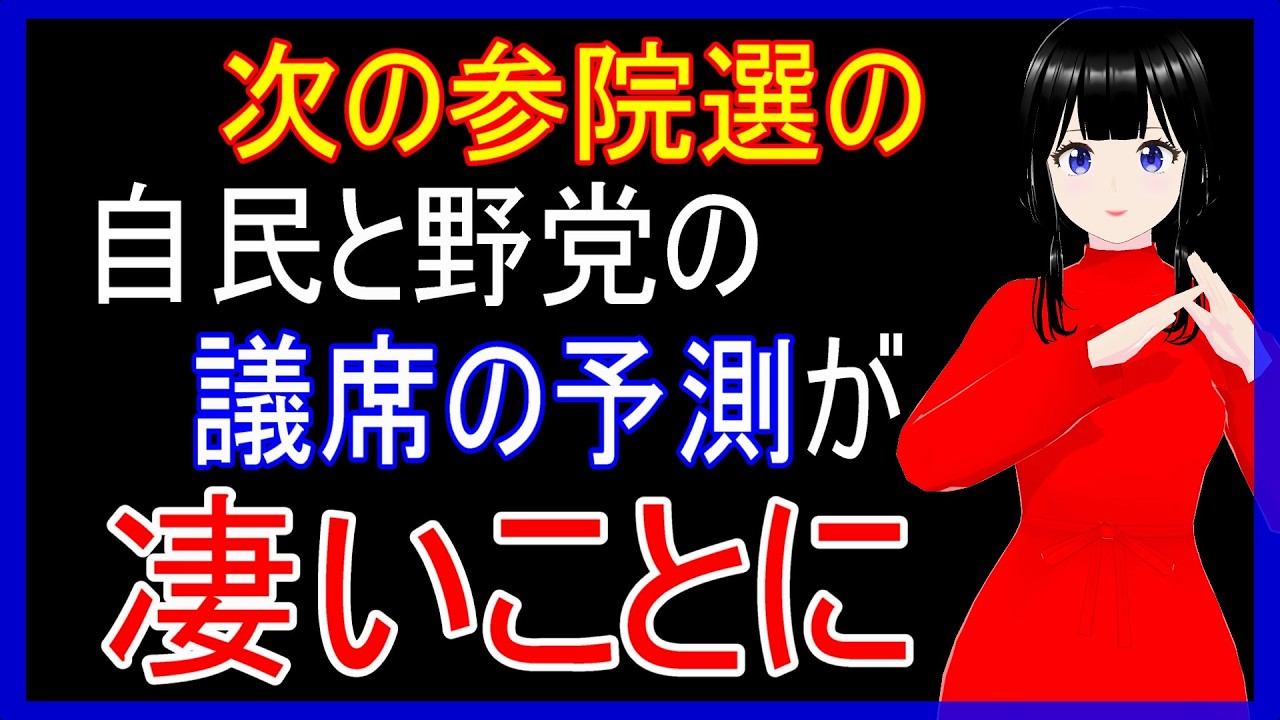 「次の参院選の比例投票先はどこにしますか」と世論調査で尋ねた結果…